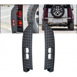 Накладки на задние крылья для Land Rover Defender под алюминий Накладки на задние крылья для Land Rover Defender под алюминий