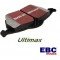 Задние тормозные колодки EBC Ultimax AUDI A3 Quattro (8P) 
