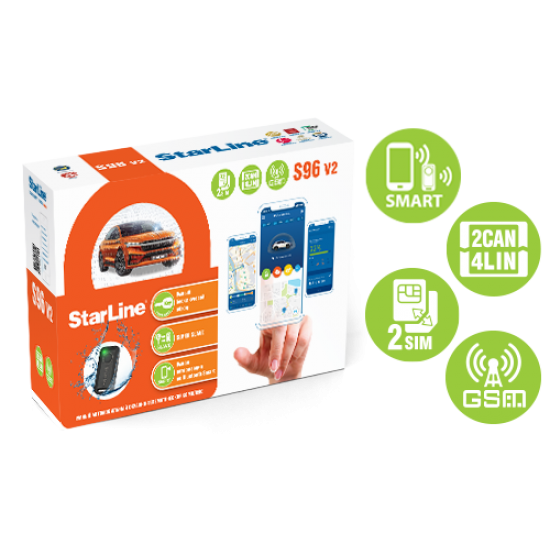 StarLine S96 v2 2CAN+4LIN 2SIM GSM StarLine S96 v2 2CAN+4LIN 2SIM GSM