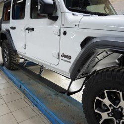 Выдвижные электропороги Jeep Wrangler 4d JL 2017-2022 гг. Выдвижные электропороги Jeep Wrangler 4d JL 2017-2022 гг.